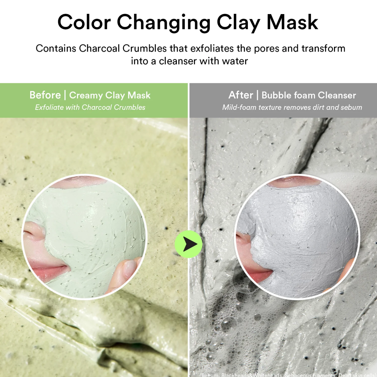 ABIB Pore Clay Pack Cleanser Heartleaf Charcoal Foam 120ml