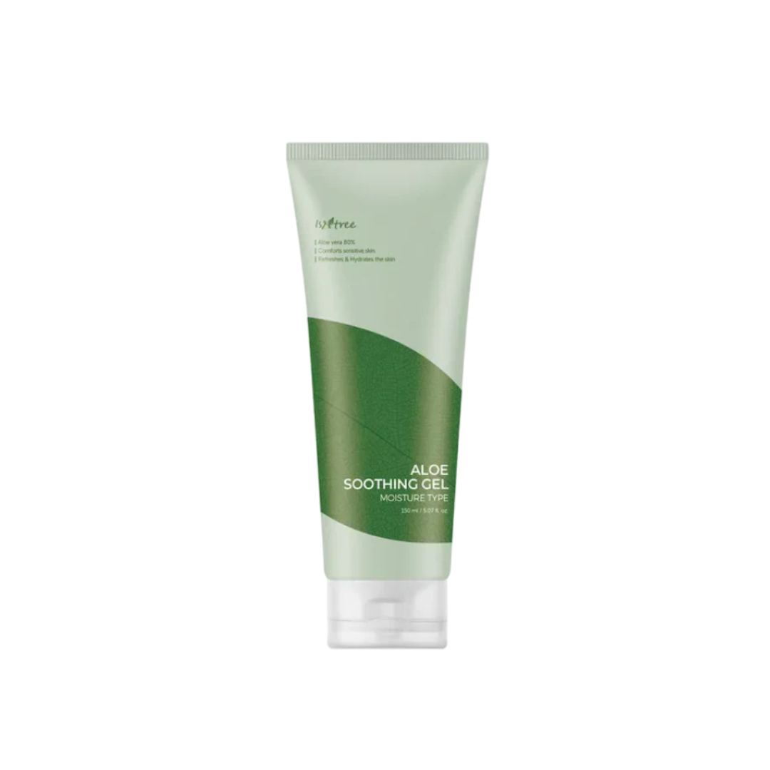 ISNTREE Aloe Soothing Gel Moist Type is a lightweight, hydrating gel that calms and moisturizes the skin. Enriched with Aloe Vera, Hyaluronic Acid, and Centella Asiatica, it helps soothe irritation, replenish moisture, and support the skin barrier. Ideal for sensitive, oily, or sun-exposed skin, especially in warmer seasons.