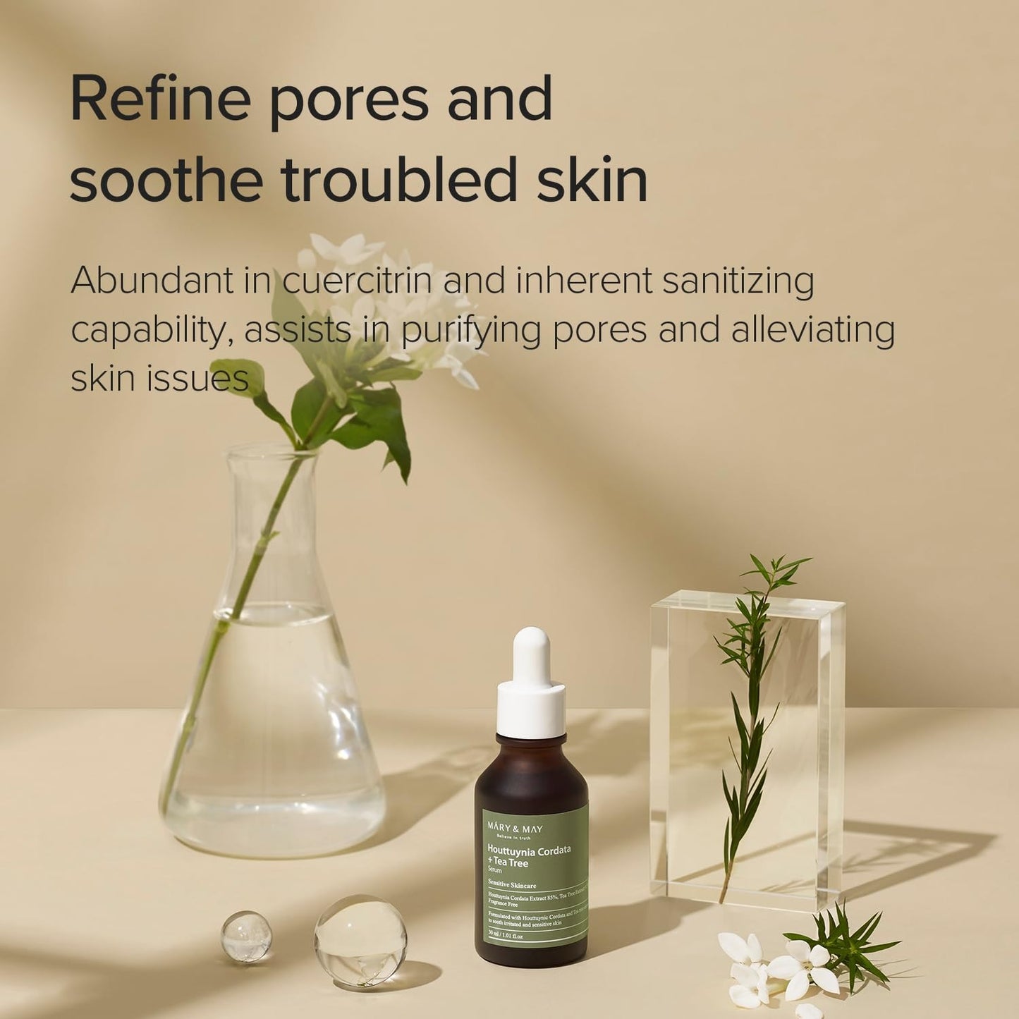 Shop MARY & MAY Houttuynia Cordata + Tea Tree Serum at Eliko Glow. A calming serum with Houttuynia and Tea Tree to soothe breakouts, balance oil, and reduce irritation. Perfect for oily and sensitive skin. Free shipping across Canada