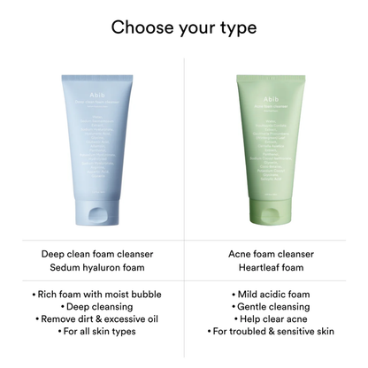 ABIB Deep Clean Foam Cleanser Sedum Hyaluron Foam 150ml