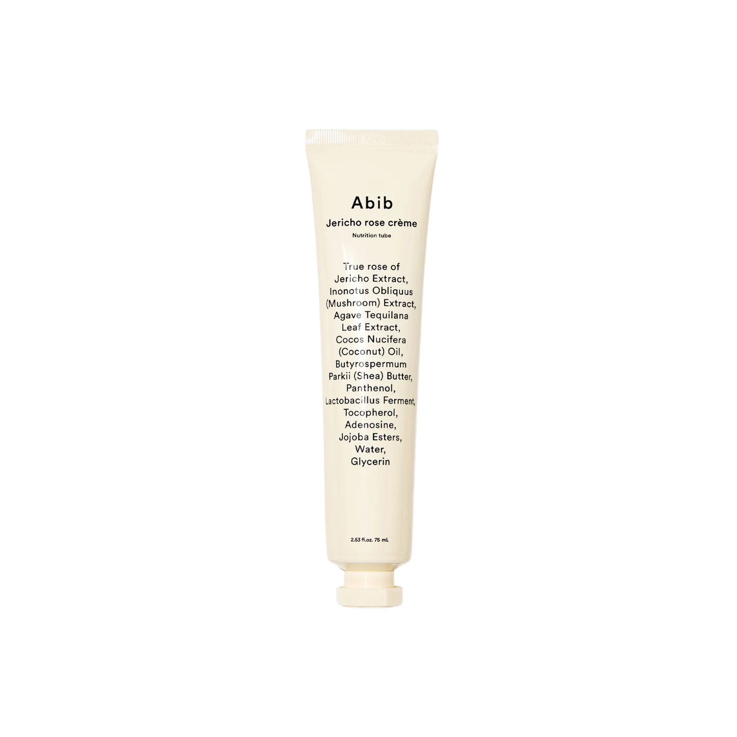 ABIB Jericho Rose Cream Nutrition Tube is a rich, deeply nourishing moisturizer that restores hydration, softness, and resilience to dry or stressed skin. Formulated with Jericho Rose Extract, Shea Butter, Coconut Oil, and Jojoba Esters, it locks in moisture and strengthens the skin barrier. Soothing ingredients like Panthenol, Lactobacillus Ferment, and Vitamin E help calm, protect, and smooth the skin for a healthier, more supple feel.