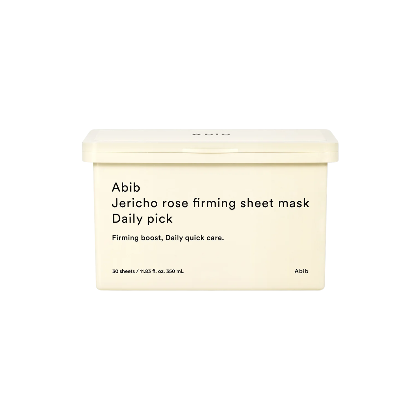 ABIB Jericho Rose Firming Sheet Mask Daily Pick is a daily treatment mask designed to deeply hydrate while helping improve skin elasticity and firmness. Enriched with Jericho Rose (Anastatica Hierochuntica) Extract and Trehalose, it helps revitalize and care for tired-looking skin. A blend of Hyaluronic Acid, peptides, and Adenosine delivers lasting moisture to keep skin smooth, plump, and refreshed. The 0.3mm ultra-slim vegan sheet adheres comfortably to help absorb the nourishing essence, providing gentle