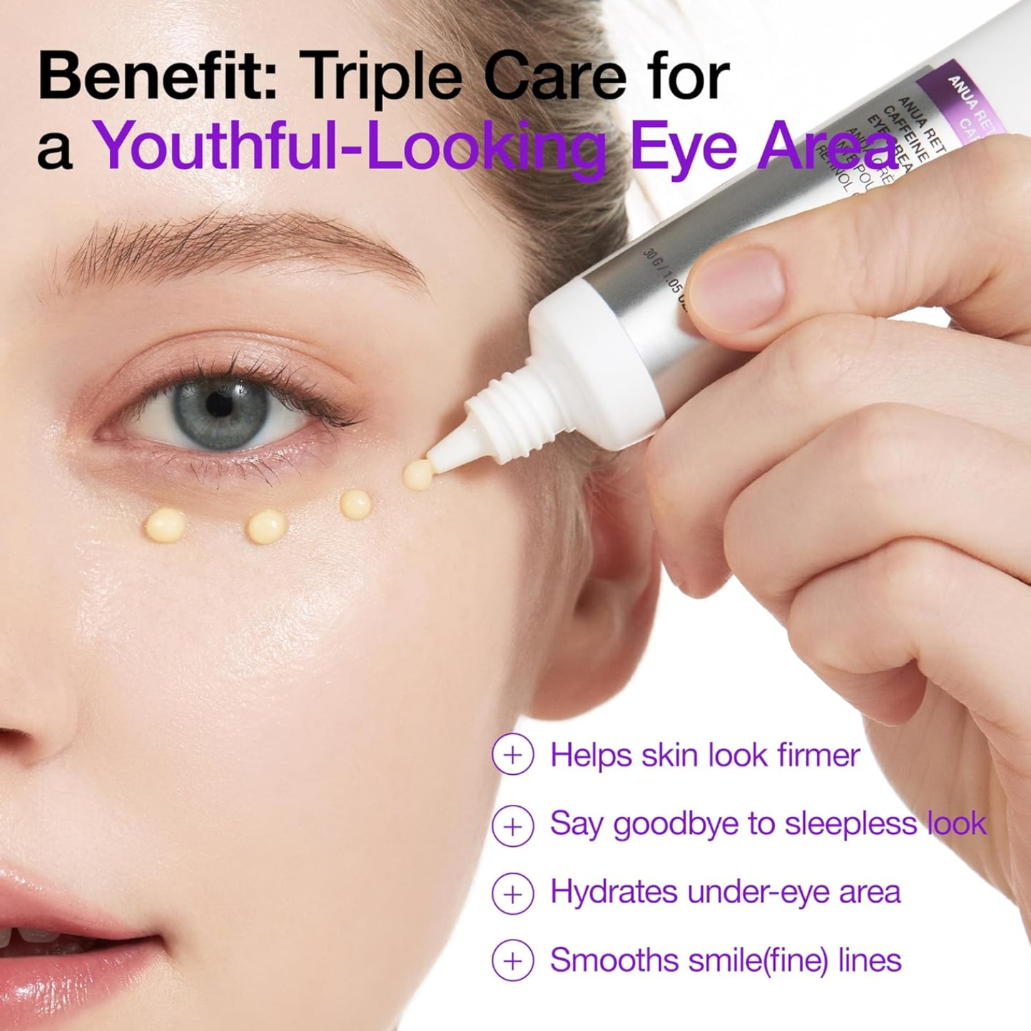 ANUA Retinol 0.1 Caffeine Revitalizing Eye Cream 30g