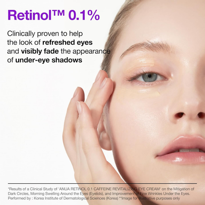 ANUA Retinol 0.1 Caffeine Revitalizing Eye Cream 30g