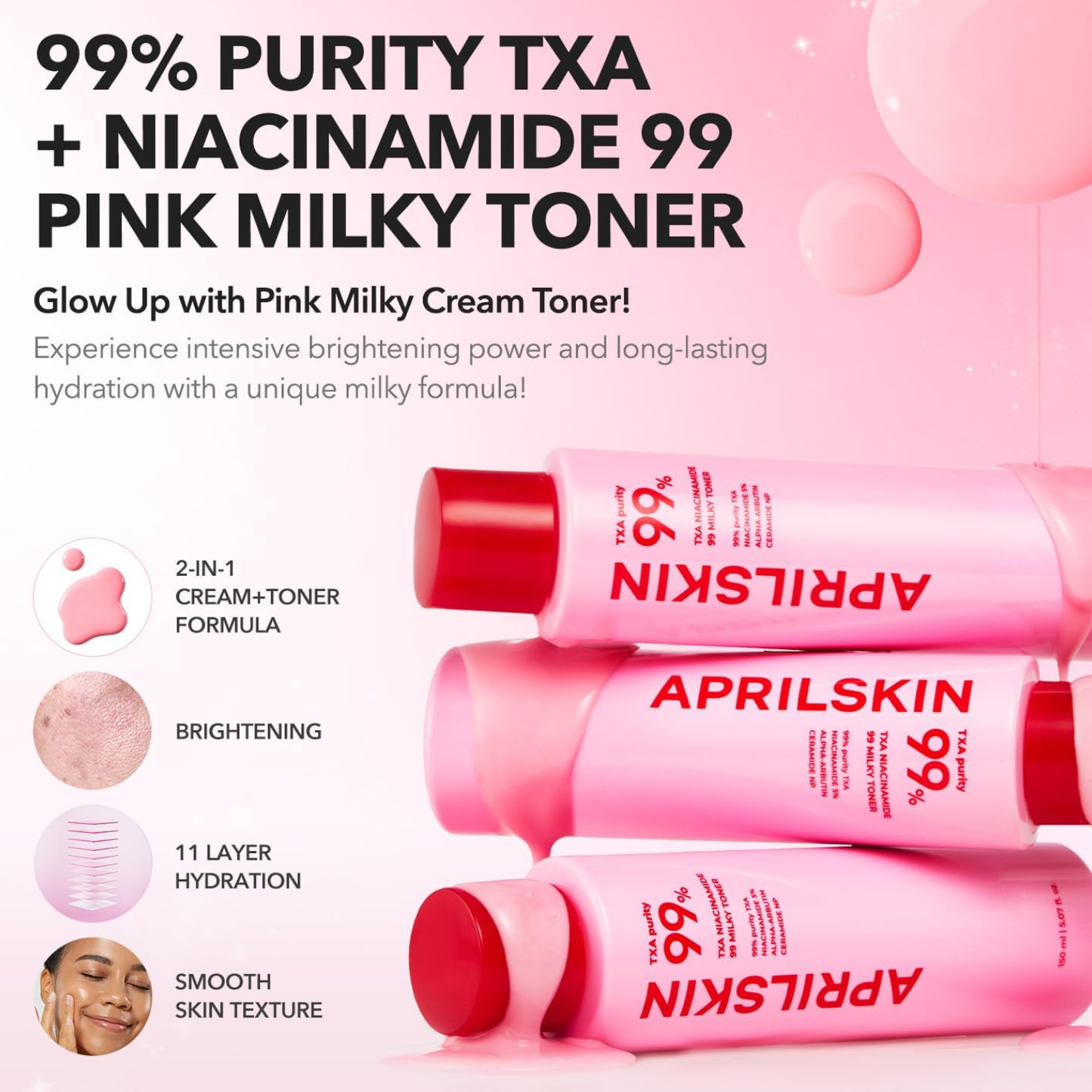 APRILSKIN TXA Niacinamide 99 Milky Toner 150ml