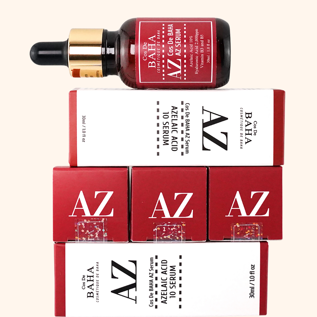 Korean azelaic acid serum that helps treat acne, acne scars, rosacea, redness and dark spots.