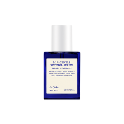 DR. ALTHEA 0.1% Gentle Retinol Serum is a beginner-friendly retinol serum formulated with 0.1% Retinol and Bakuchiol to smooth fine lines, improve elasticity, and refine skin texture. Infused with Panthenol, Allantoin, and soothing botanical extracts like Chamomile and Lavender, it calms and hydrates while supporting skin renewal. Lightweight and gentle, it helps promote a firmer, brighter, and healthier-looking complexion.