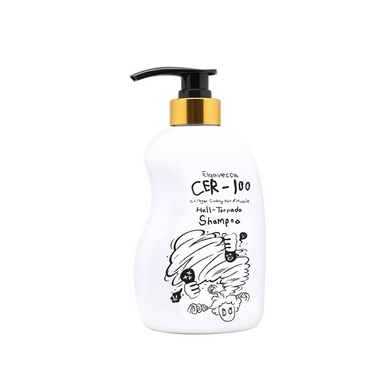 ELIZAVECCA Cer-100 Collagen Coating Hair A+ Muscle Helltornado Shampoo is a powerful repairing shampoo designed to strengthen and revitalize damaged, brittle hair. Enriched with Hydrolyzed Collagen, Keratin, and a blend of botanical extracts like Tea Tree Oil and Ginseng Root, it helps restore elasticity, smooth frizz, and deeply nourish the scalp. With added proteins and Niacinamide, it supports healthier, softer, and shinier hair while providing a refreshing cleanse. Ideal for dry, weak, or chemically tre