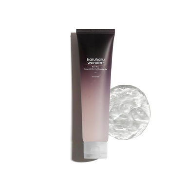 HARUHARU WONDER Black Rice Triple AHA Gentle Cleansing Gel is a mild yet effective cleanser suitable for all skin types. Formulated with Triple AHA Complex—Citric Acid, Tartaric Acid, and Mandelic Acid—it gently exfoliates and removes impurities without stripping moisture. Enriched with Black Rice Extract and Panax Ginseng Root Extract, it nourishes and revitalizes the skin, while Beta-Glucan and Aspergillus Ferment provide soothing hydration. This refreshing gel cleanser leaves your skin feeling clean, smo