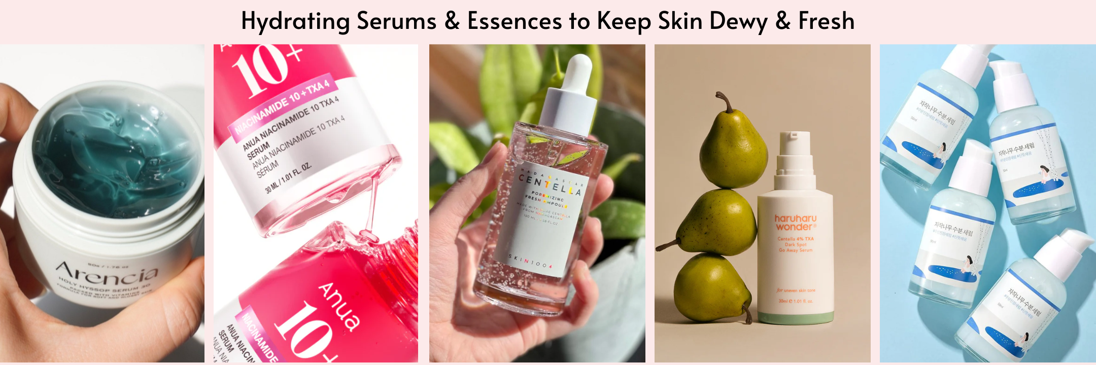 Korean serums. Korean serums for dark spots, hydration, skin brightening. Serums for dewy skin