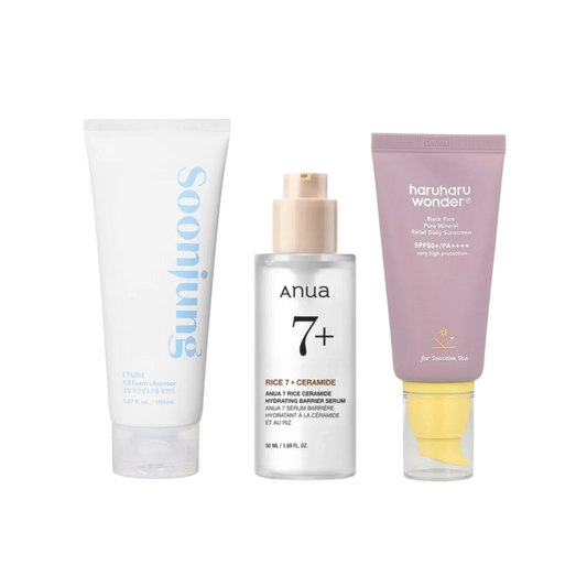 Calm Skin Starts with Gentle Care. For sensitive skin, less is more. These three essentials calm and protect.