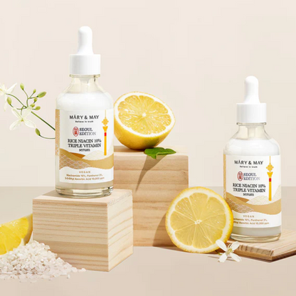 MARY & MAY Rice Niacin 10% Triple Vitamin Serum Seoul Edition 80ml