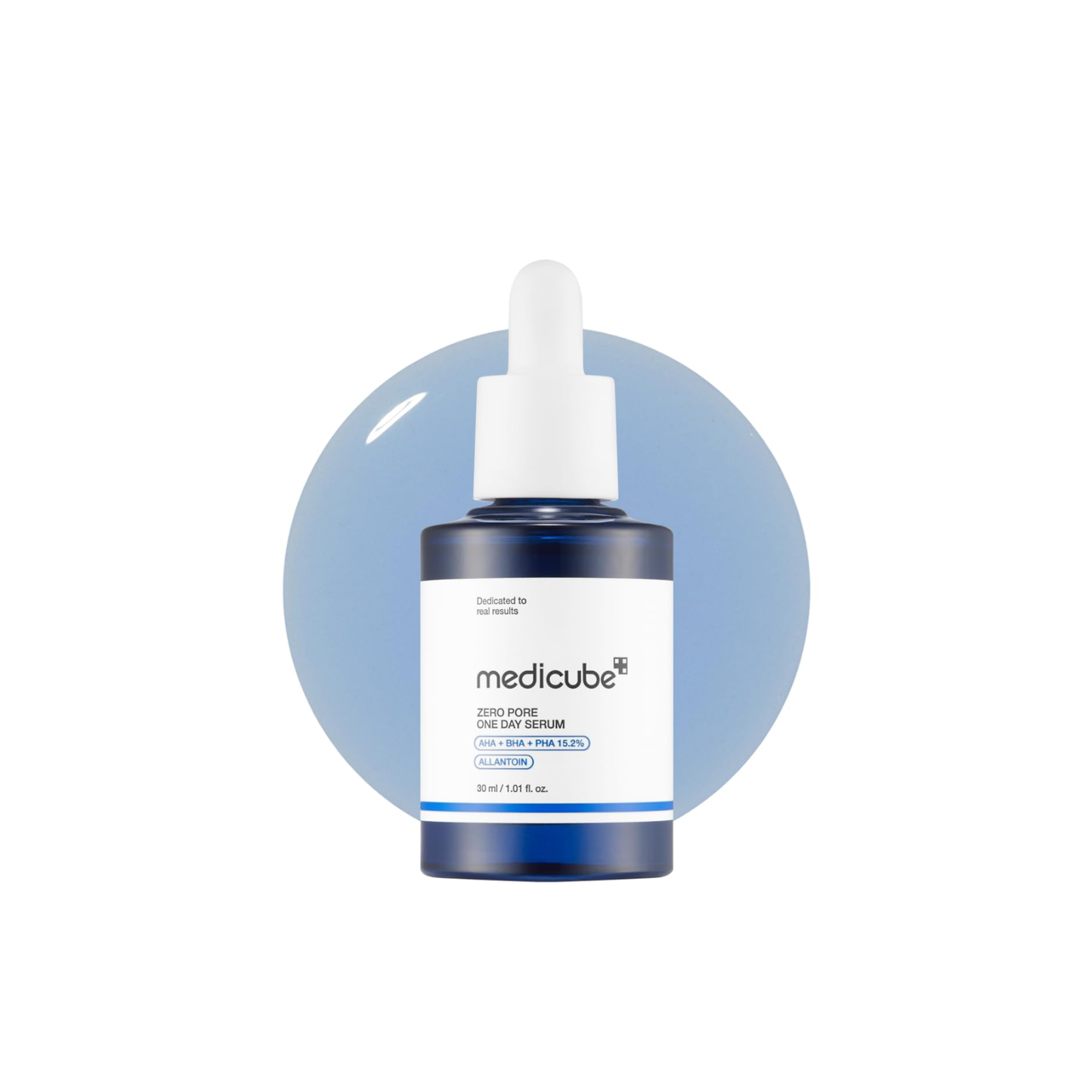 MEDICUBE Zero Pore One Day Serum is a concentrated exfoliating serum designed to help visibly tighten the look of enlarged pores. Formulated with 15.2% AHA, BHA, and PHA, it targets pore congestion and uneven texture while smoothing the skin’s surface for a refined, dewy finish. The formula helps balance oil and moisture levels, supporting healthier-looking skin with improved smoothness and clarity.