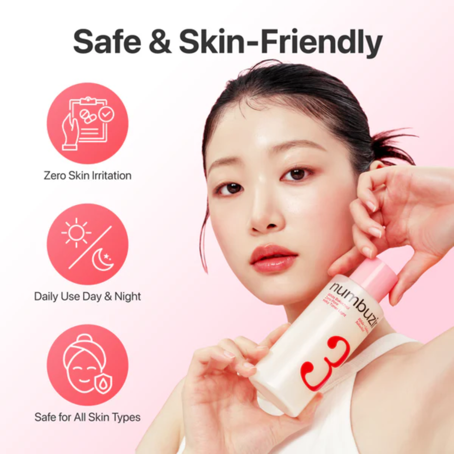 NUMBUZIN No.3 Bifida Bakuchiol Zero Pore Milky Toner Light 200ml