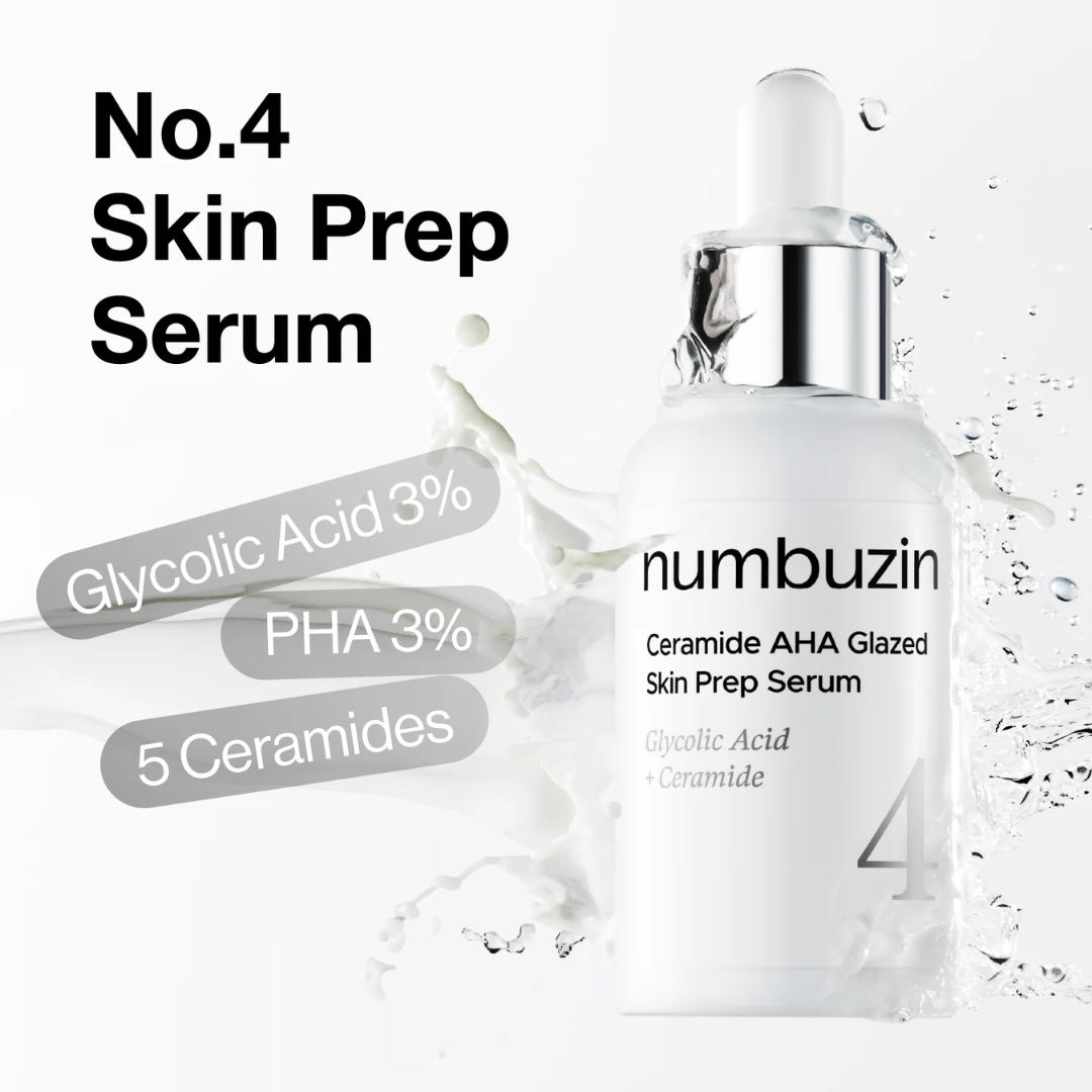 Korean anti aging serum with glycolic acid (AHA) and Ceramides that helps exfoliate the skin, improves skin texture, acne scars and deeply moisturizes and renews the skin.