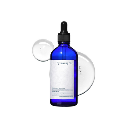 PYUNKANG YUL Moisture Ampoule is a deeply hydrating serum formulated with Coptis Japonica Extract to calm and nourish the skin. Its unique honey-like texture locks in moisture, reduces irritation, and helps balance the complexion, leaving skin soft, smooth, and healthy-looking.