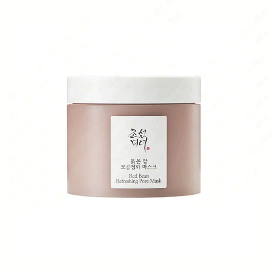 BEAUTY OF JOSEON Red Bean Refreshing Pore Mask is a purifying mask that deeply cleanses and refreshes the skin. Formulated with Red Bean Extract and Kaolin, it helps to absorb excess oil and unclog pores, leaving your skin smooth and refined. The mask also contains Pear and Strawberry Extracts to nourish and brighten the complexion, making it ideal for achieving a clear and refreshed look.