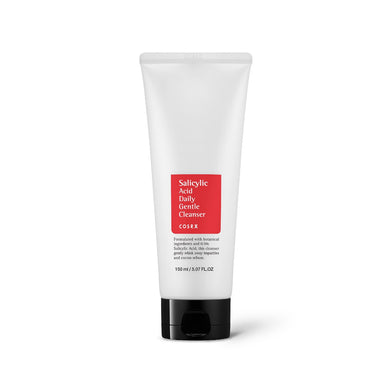COSRX Salicylic Acid Daily Gentle Cleanser is a soothing and clarifying facial cleanser that targets blemishes and impurities. Infused with Salicylic Acid and Tea Tree Oil, it deeply cleanses the pores and reduces acne, while Willow Bark Water calms the skin. Perfect for daily use to achieve a clearer and healthier complexion