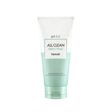 HEIMISH All Clean Green Foam is a gentle, pH-balancing cleanser suitable for all skin types, especially sensitive skin. Formulated with Centella Asiatica Extract and Witch Hazel Water, it soothes irritation while effectively removing impurities and excess oil. Enriched with Quillaja Saponaria Bark Extract, it creates a soft lather that cleanses without stripping the skin’s natural moisture barrier. This refreshing foam leaves your skin feeling clean, calm, and balanced, making it perfect for daily use.