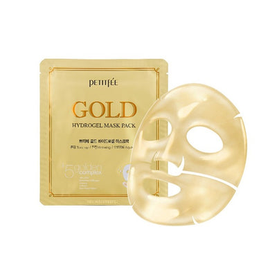 PETITFEE Gold Hydrogel Mask Pack is a luxurious skincare treat designed to rejuvenate and nourish your skin. Infused with Gold, Swiftlet Nest Extract, and Hydrolyzed Collagen, this mask promotes hydration, firmness, and a radiant glow. Enriched with botanical extracts like Green Tea, Yuzu, and Ginseng, it soothes and revitalizes tired skin. Its hydrogel texture ensures a snug fit, delivering essential nutrients deeply for a luminous and refreshed complexion.