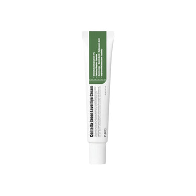 PURITO Centella Green Level Eye Cream is a nourishing and revitalizing cream designed to target the delicate eye area. Formulated with Centella Asiatica Extract, peptides, and hyaluronic acid, it helps soothe, hydrate, and reduce the appearance of fine lines and wrinkles. Enriched with shea butter and botanical oils like macadamia and argan, it deeply moisturizes and protects the skin, leaving the eye area looking smooth and refreshed. Perfect for daily use to brighten and firm the under-eye area.