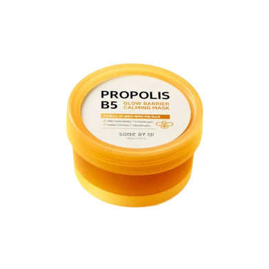 SOME BY MI Propolis B5 Glow Barrier Mask is enriched with 56% Propolis Extract to nourish and strengthen the skin's moisture barrier. Infused with Honey Extract, Panthenol, and Centella Asiatica, this mask soothes, hydrates, and revitalizes the complexion, promoting a healthy glow. With the added benefits of Ceramide NP and Sodium Hyaluronate, it helps lock in moisture, leaving the skin soft and radiant. Perfect for those looking to enhance skin hydration and improve overall skin health.